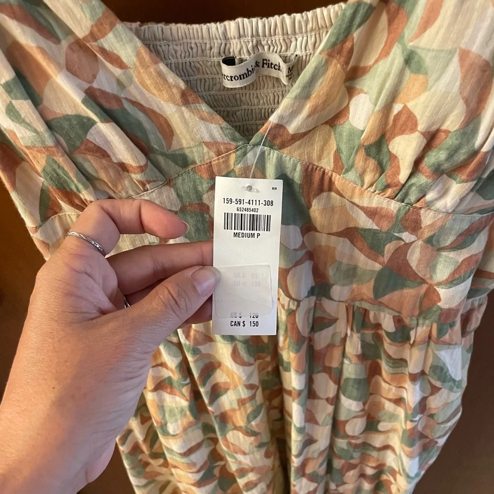 Abercrombie & Fitch Pastel Patterned Maxi Dress
